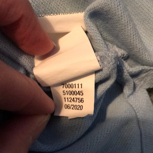 Short sleeved light blue pique polo - Picture 4 of 5